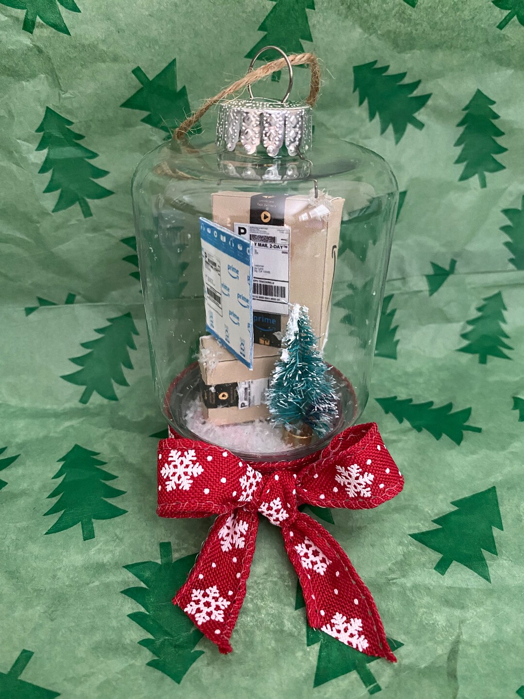 Mini Amazon Christmas Ornament, Stocking Stuffer, Christmas Present for