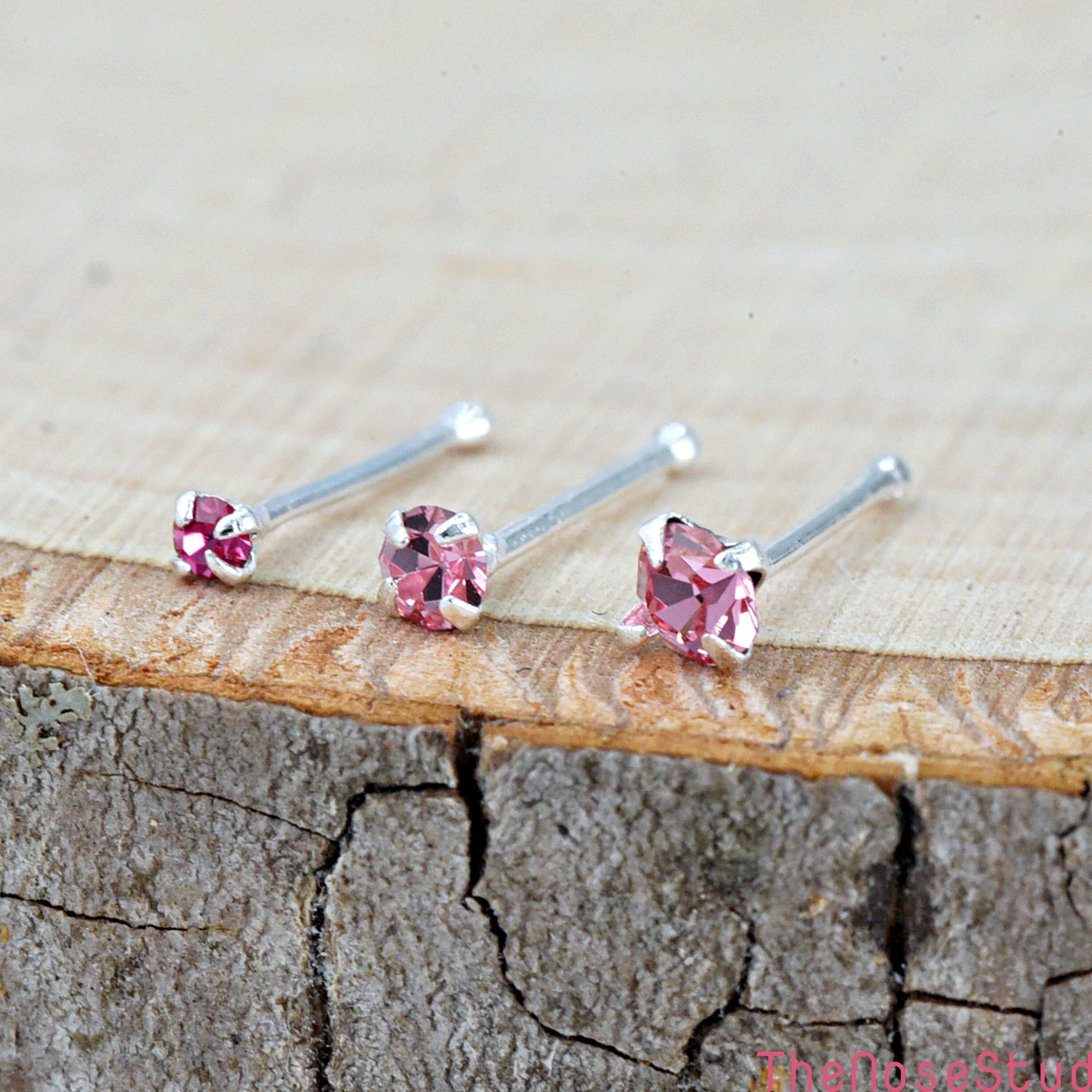 Sparkle without the Commitment: Diamond Fake Nose Studs in Silver - Hand  Stamped Trinkets
