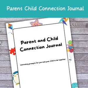Diario imprimible para padres e hijos, diario de comunicación con indicaciones