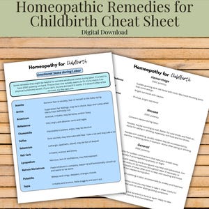 Remédios homeopáticos para o parto, guia homeopático para o trabalho de parto e o parto.