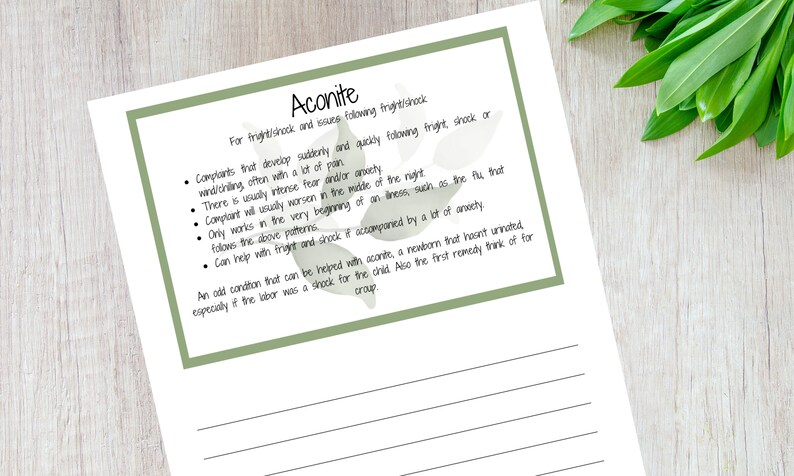 Homeopathy Keynote Notebook Pages, Homeopathy for Moms, Homeopathy ...