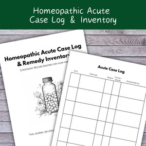Homöpathie Journal, Bestandsaufnahme, Fallbuch
