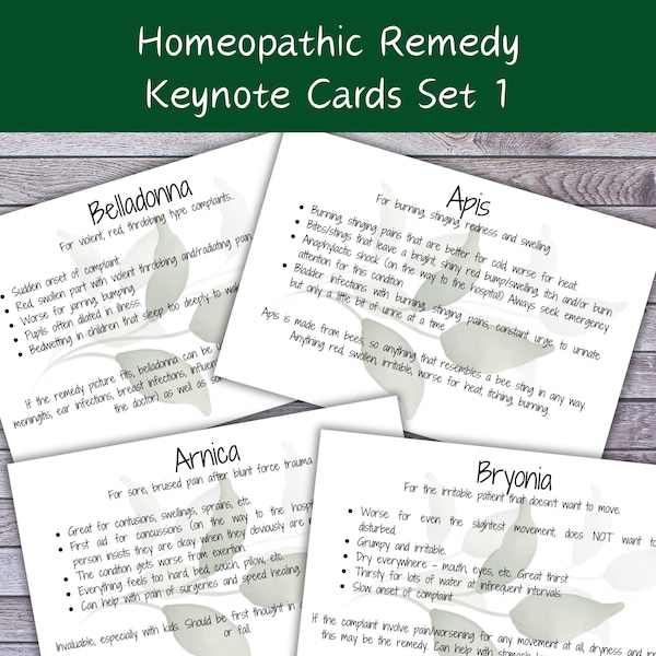 Tarjetas magistrales de homeopatía, Homeopatía para mamás
