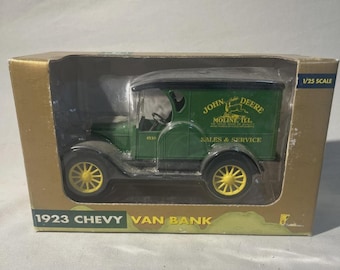 ERTL 1923 Chevy Van Coin Bank #5835 – John Deere – 1/25 Scale – NEW (Damaged Box)