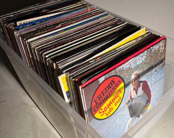 Auténtico lote de 5 discos de vinilo vintage de 12 pulgadas para decoración, manualidades y arte de pared.