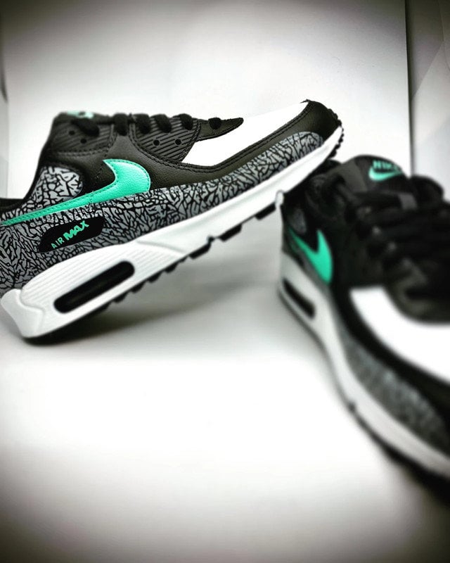 Custom Nike Air Max 90 hangin' Sloth Swoosh 