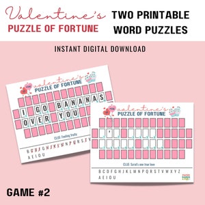 Gioco per bambini di San Valentino, Festa di San Valentino, Gioco in classe, Ruota della fortuna, San Valentino stampabile, Giochi per feste di San Valentino, Puzzle di parole