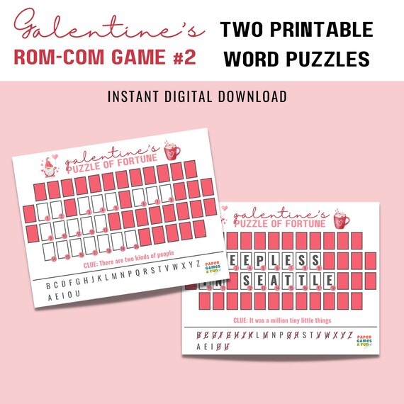 Galentines games printable, Wheel Fortune, Instant download, Galentines party game, Girls night, Galentines activity, Galentines printable