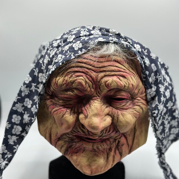 Maschera Befana - maschera vecchia - maschera nonna - maschera carnevale strega - maschera per donna 50 anni - regalo compleanno