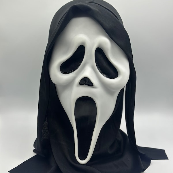 Scream mask - Scream Ghostface mask from the scream movie. Horror party mask and gaming mask. Nice gift idea.