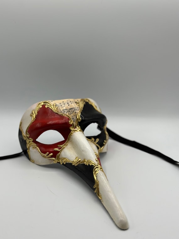 Venetian Mask Scaramouche, Long Nose Mask.venetian Long Nose. 