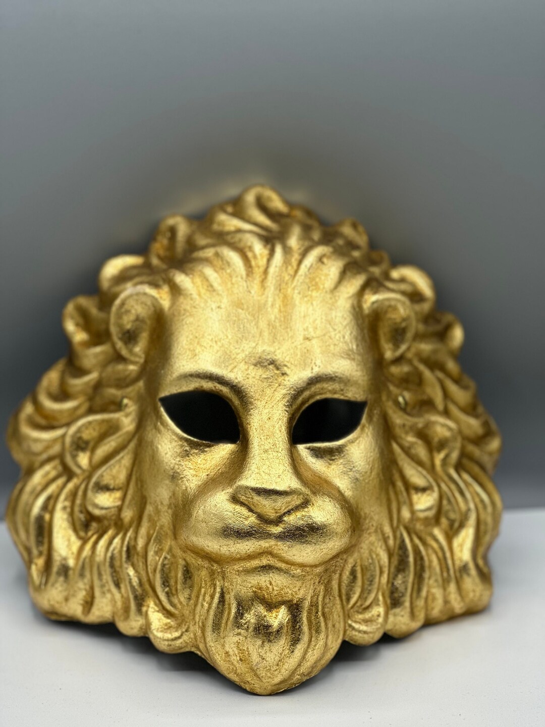 Golden Lion Mask. the Lion of Venice Wearable Mask Can Also Be Used as
