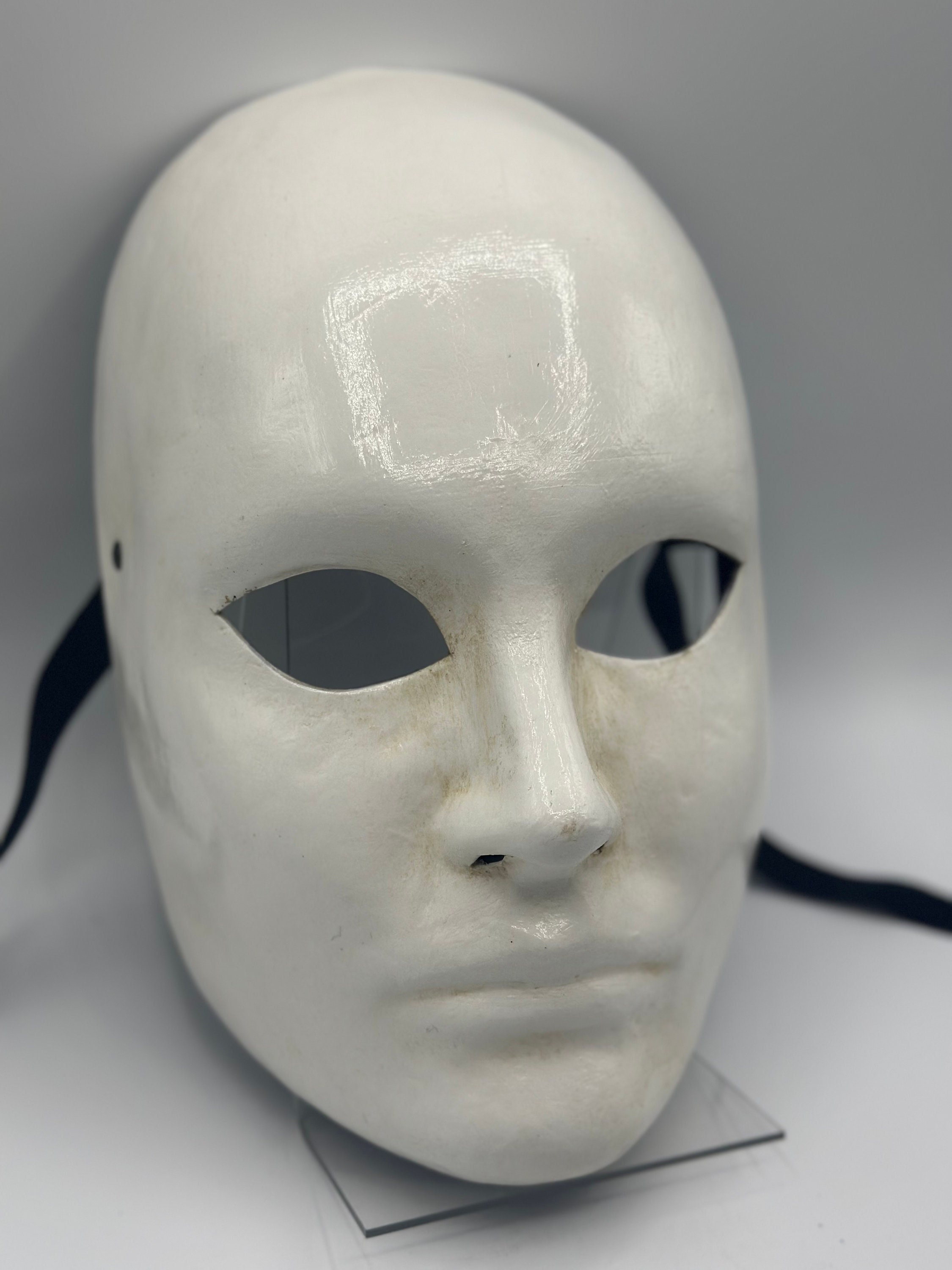 Blank Paper Pulp Craft Face Mask, DIY Masquerade Mask, Arts and Crafts  Supplies 