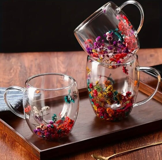 Buy Double Wall Glass Tea Coffee Cup 50 ML, 1CHASE