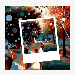 Reflexiones sobre una situación, póster enmarcado en papel mate mejorado (negro/8″×10″)