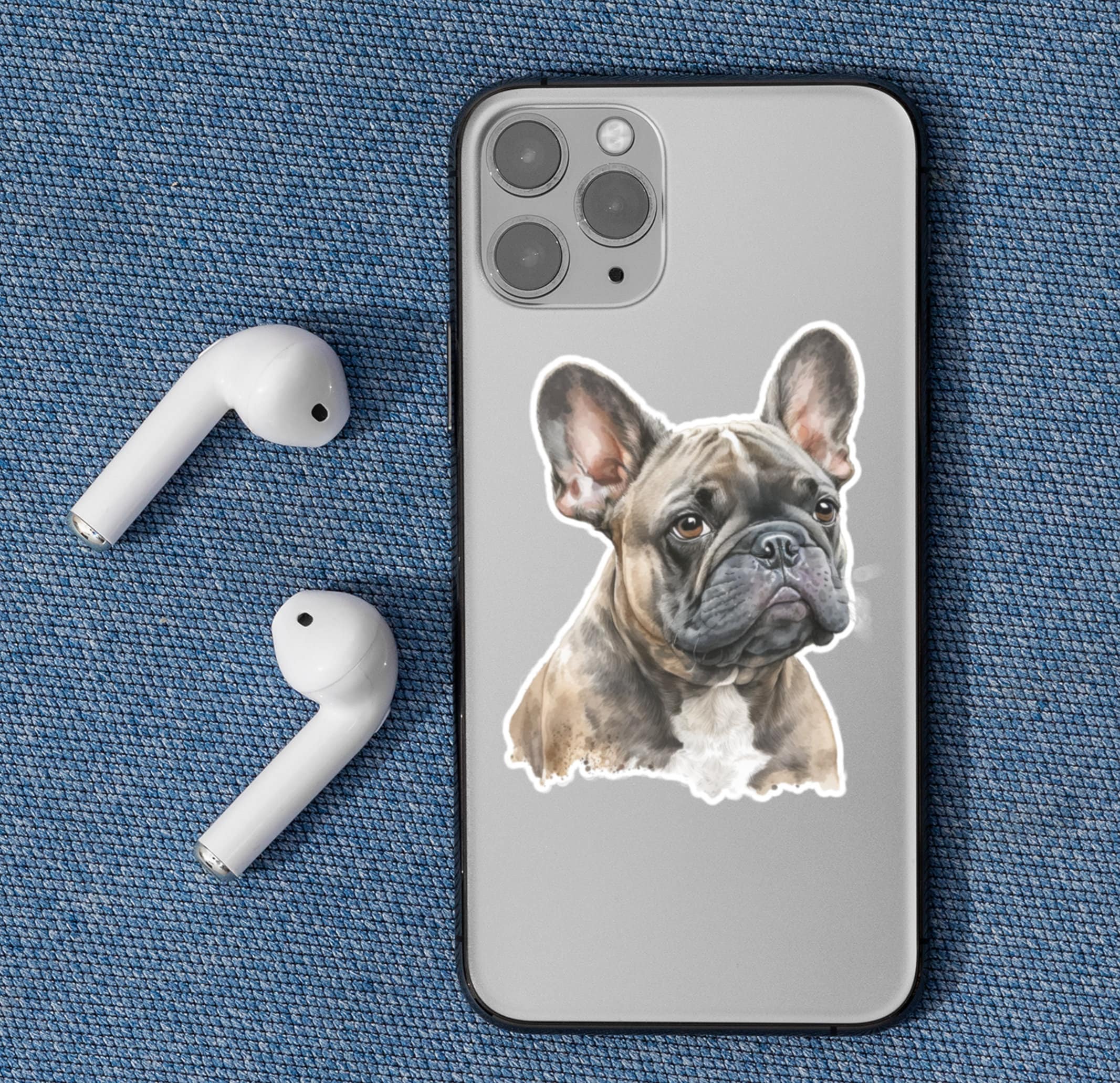 French Bulldog Brindle Watercolor Digital Downloads 10 - Etsy