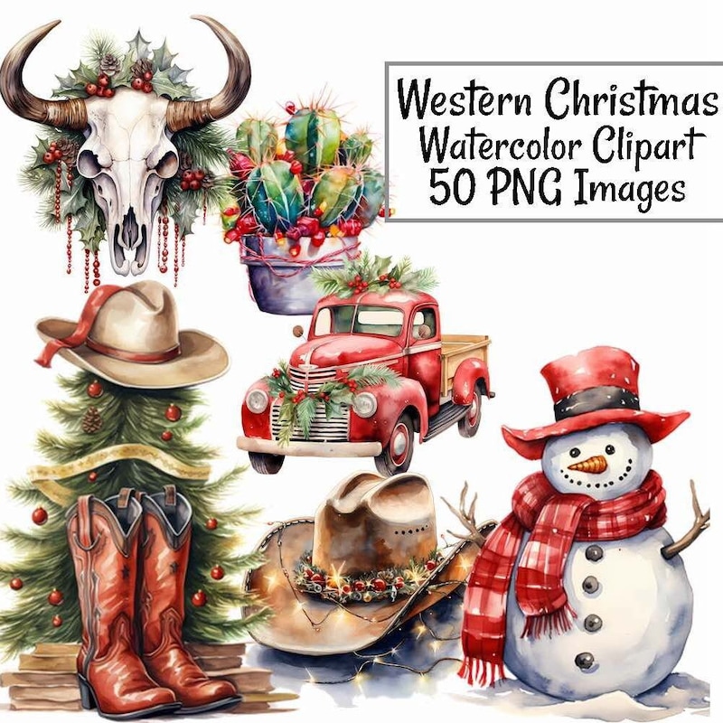 Western Christmas - Etsy