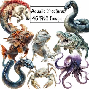 Sea Monster Clipart Ocean Creature Art Monster Illustration Sea Mythical Art Creatures Monster Clipart Fantasy Folklore Serpent Kraken