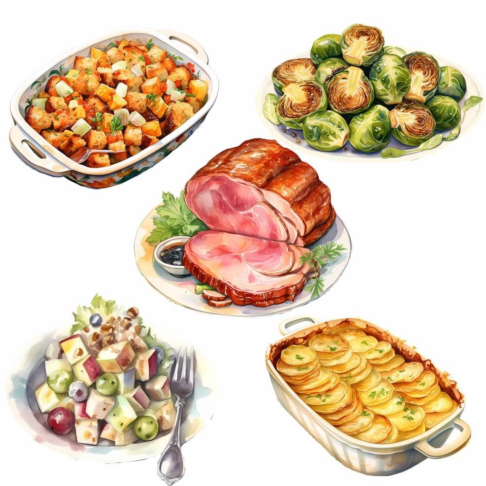Roast Beef Dinner Clip Art