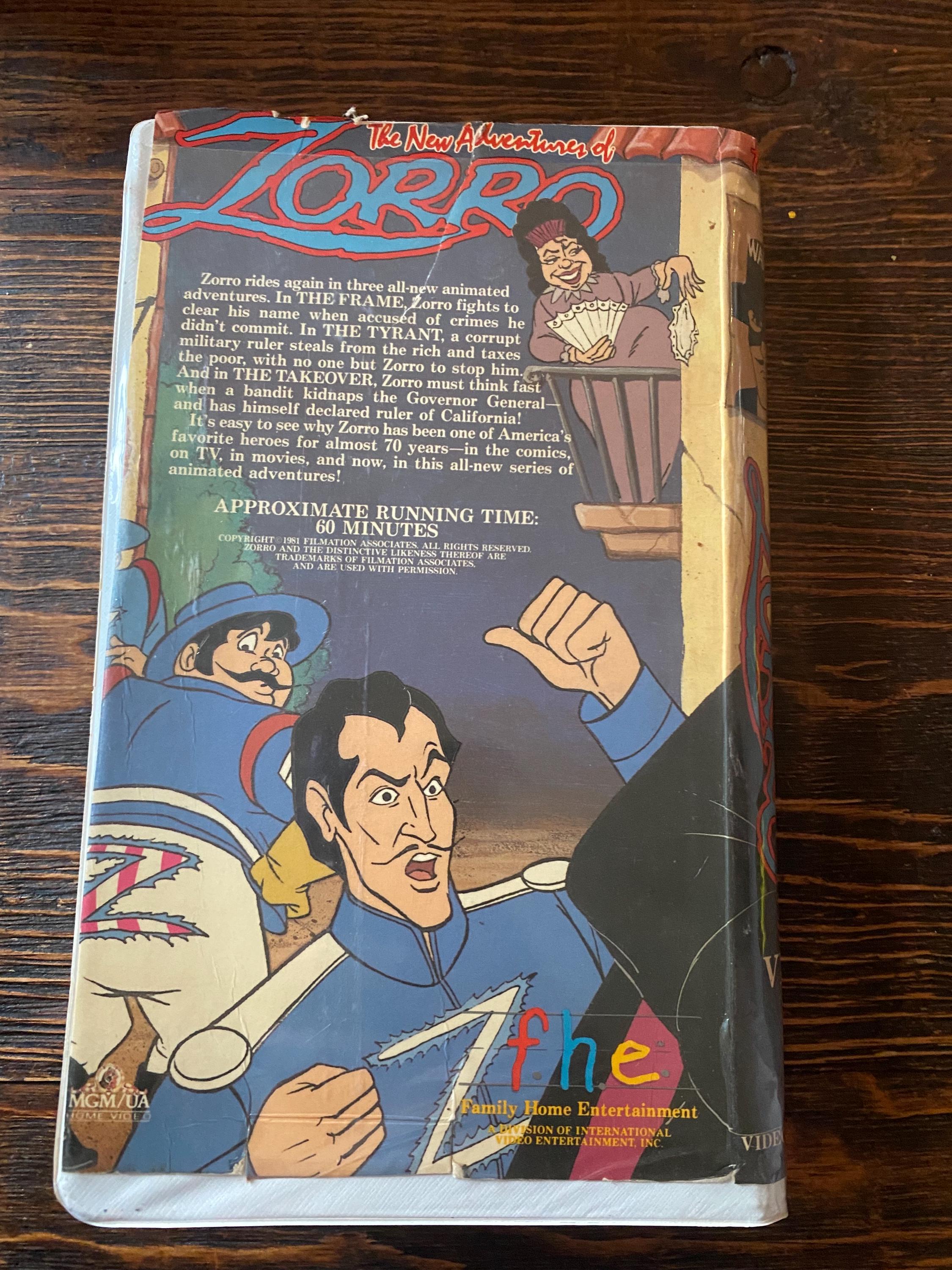 The New Adventures of Zorro VHS - Etsy