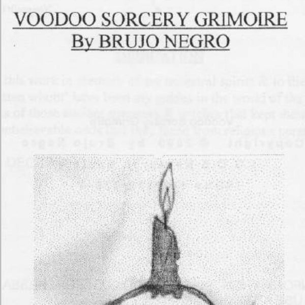 Voodoo Sorcery Grimoire - Brujo Negro