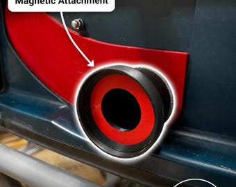 Magnetic Vacuum Tool Side Adapter | Quick Connect Dust Collection Port | Multiple Sizes