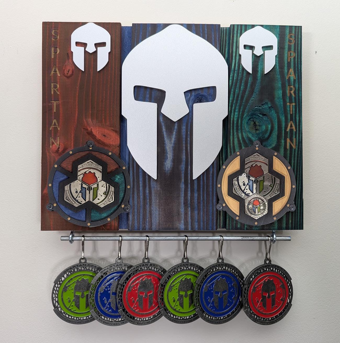Spartan trifecta medal display - Etsy 日本