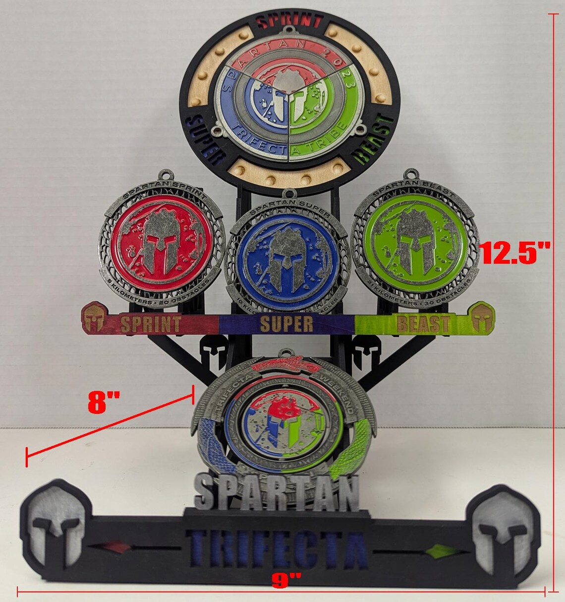 Spartan Trifecta Weekend Desk Top Tower - Etsy