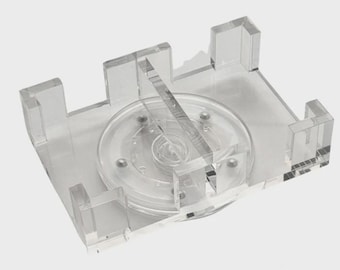 Canasta Card Spinner Tray - Sturdy Clear Acrylic for Easy Play (NO CARDS)