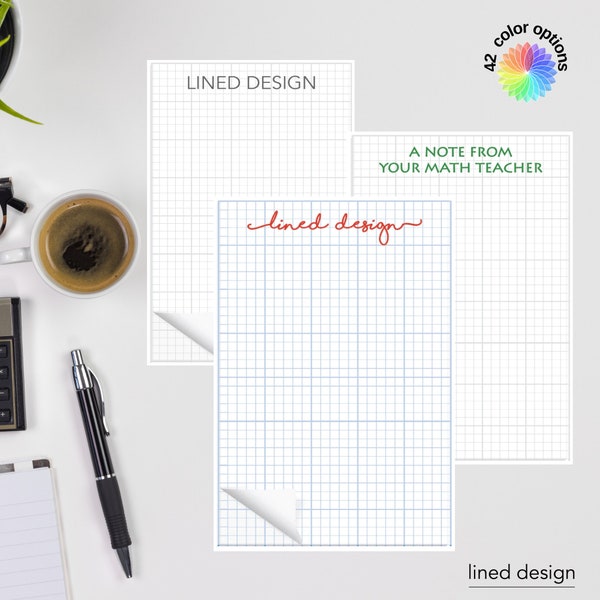 Custom Large Notepad Etsy