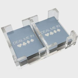 Canasta Playing Card Set - Acrylic Spinner and Two Decks