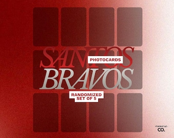 Conjunto de tarjetas fotográficas Santos Bravos Lomo / Drew, Alejandro, Gabi, Kauê y Kenneth