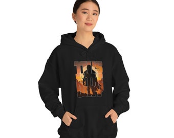 This is the Way Hoodie - Iconic Mandalorian Phrase with Sleek and Stylish Design - Perfect for Fans of the Mandalorian and Star Wars
