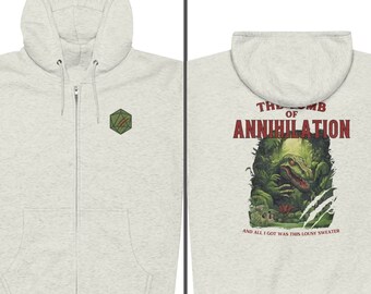 Tomb of Annihilation - Unisex Premium DnD Full Zip Hoodie