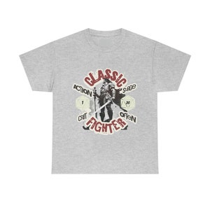 Klassisches Fighter DND T-Shirt für Fans von Dungeons and Dragons und Fantasy Gaming