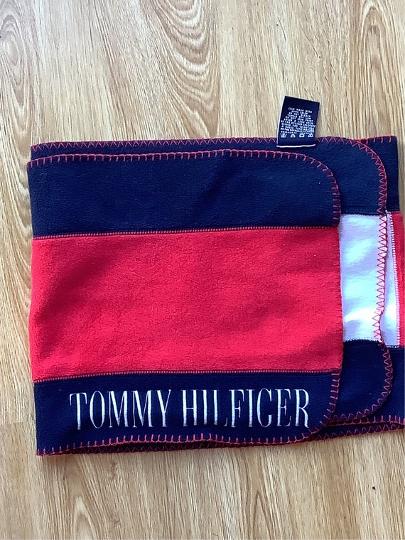 Tommy Hilfiger vintage scarf Red white and Blue.