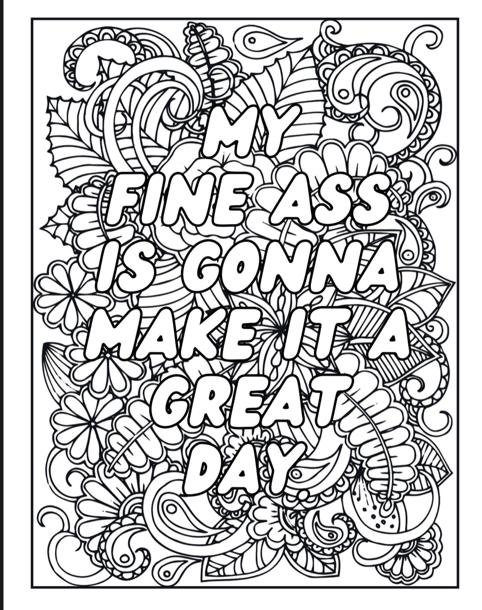 Adult Motivational Swear Words Coloring Pages - Etsy