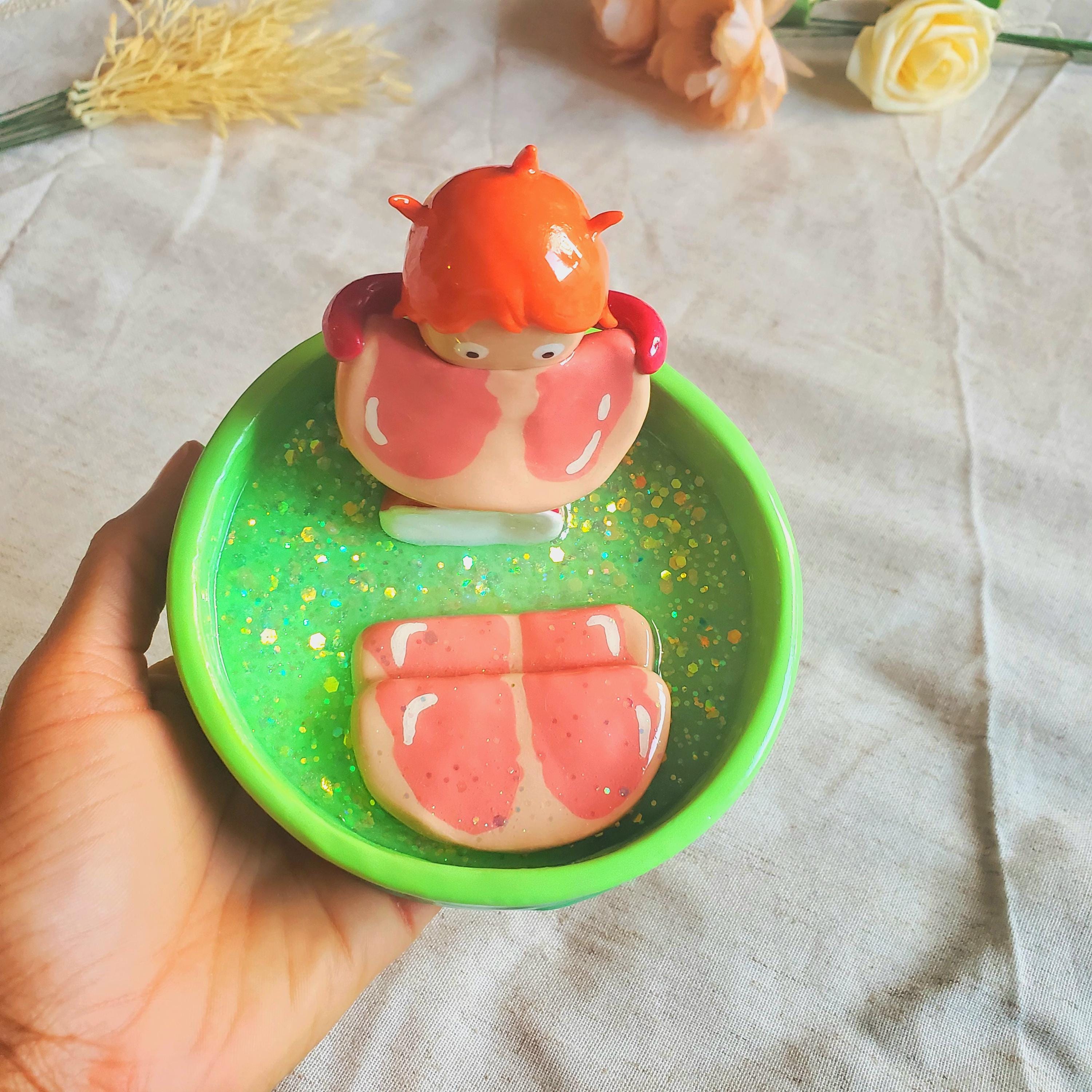 小物 yum Ponyo Inspired Clay Trinket Tray | Ponyo Figure | Figurine