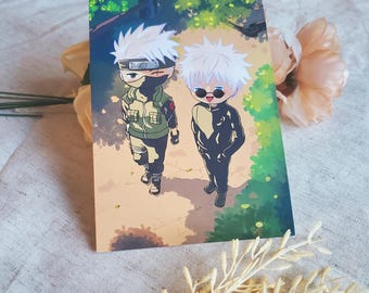 White Haired Anime guys | Art Print