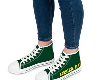Green Bay Women's High Top Sneakers