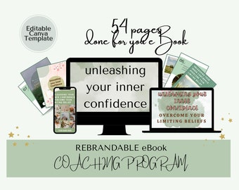 Brandable Coaching Program |  Done For You eBook Unleashing Inner Confident Coaching Program for Spiritual, Self Love, Public Speaking Coach