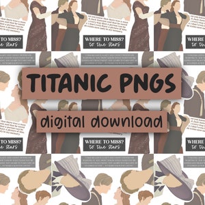 Titanic PNGs | Jack and Rose | Titanic Inspired PNGs | Movie PNGs | Jack Dawson | Movie Quotes | Digital Downloads