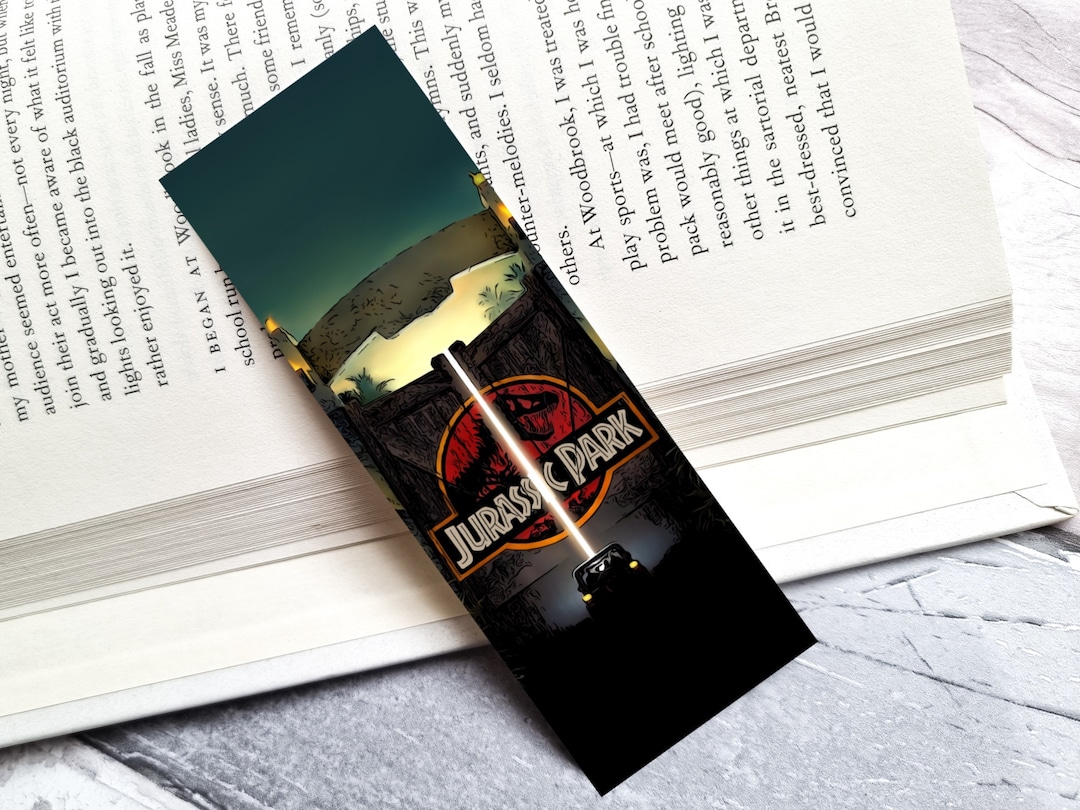 Jurassic Park Bookmark Movie Bookmark Gifts for Book - Etsy