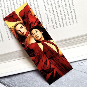 Killing Eve Bookmark | TV Show Inspired | Gifts For Book Lovers | Eve and Villanelle | Gifts for Readers | Sandra Oh | Jodie Comer