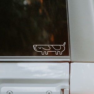 Long Dog Decal