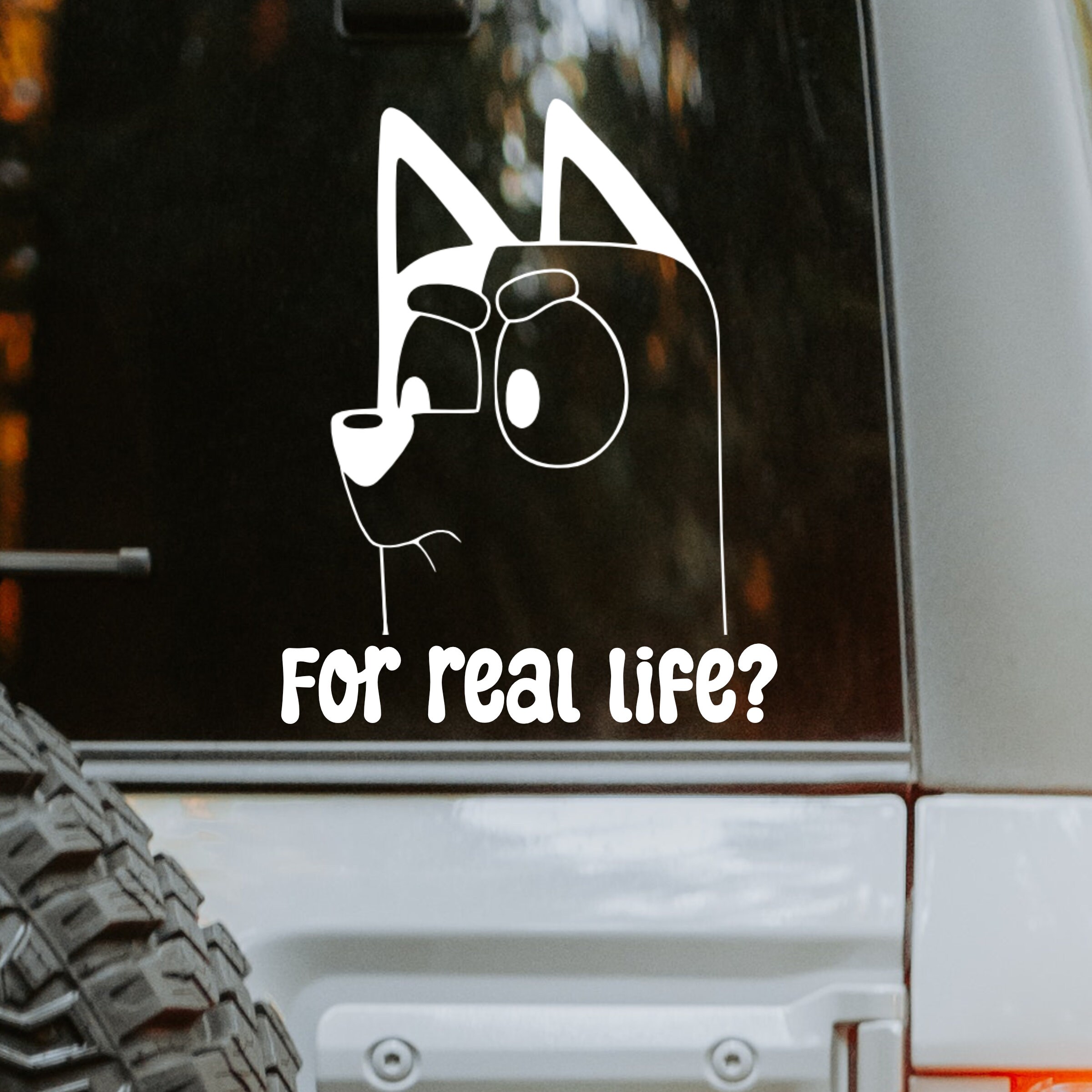 Bluey Decal Chilli Death Stare Etsy