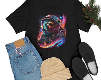 Sloth T-shirt Sci-Fi Tshirt Hommes T Shirt Femmes Tshirt Espace Cadeau Tshirt NASA T Shirt Cosmic Graphic Tee Sloth Shirt Design