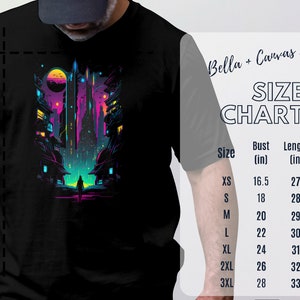 Cyberpunk Tshirt T-shirt futuriste T-shirt homme T-shirt femme T-shirt cadeau Graphic Tee Sci-Fi Shirt Design image 2