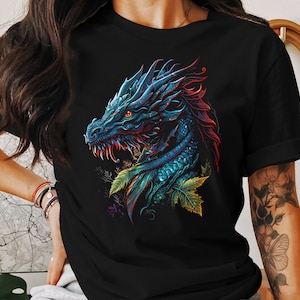 Dragon T-Shirt Fantasy Tshirt Men T Shirt Women Tshirt Gift Graphic Tee Mythical Shirt Design