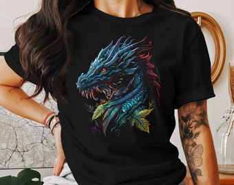 Dragon T-Shirt Fantasy Tshirt Men T Shirt Women Tshirt Gift Graphic Tee Mythical Shirt Design